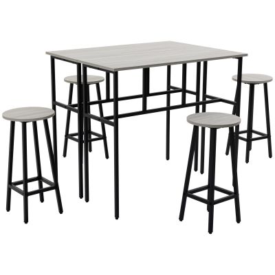 Set Bar 6 Piese - 4 Scaune  2 Mese, Design Modern