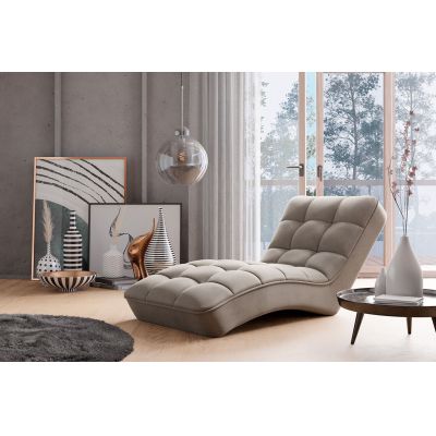 Sezlong living ELTAP, LOR-18SO, Loren, 170x85x85 cm, lemn/poliester, bej