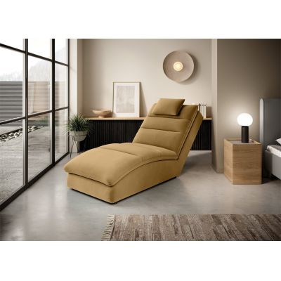 Sezlong living ELTAP, TAC-45NU, Taco, 170x85x95 cm, lemn/poliester, mustar