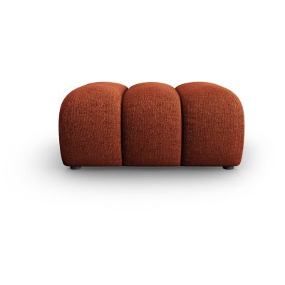 Taburet cărămiziu cu tapițerie din chenille Lupine – Micadoni