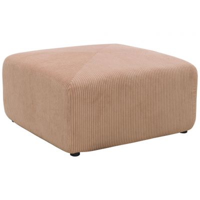 Taburet din textil, roz, auriu rose