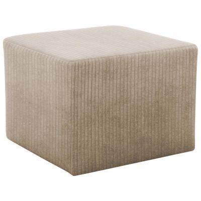 Taburet din textil, taupe