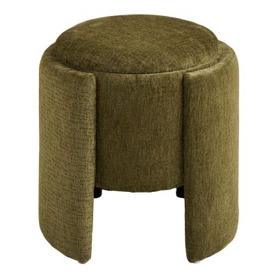 Taburet kaki cu tapițerie din chenille Walsdorf – House Nordic