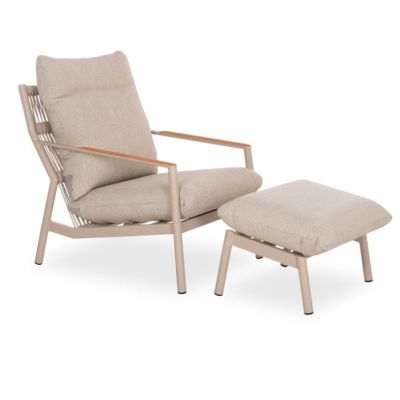 Fotoliu cu taburet OBLIVION BEIGE - Beige