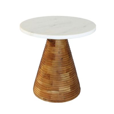 Masuta de cafea DALENA Ø45 x 45 CM - Alb