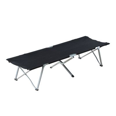 Outsunny Lettino da Campeggio Lettino Pieghevole Divano Letto incl. Borsa 193x64x40cm (nero)