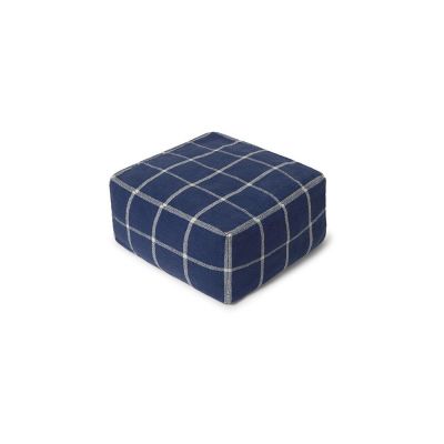 Puf albastru închis Geo Block – Lorena Canals