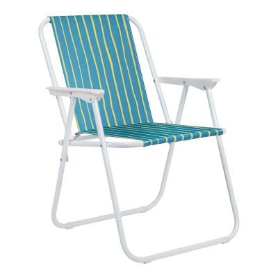Scaun camping Jette, metal si tesatura, 53x56x73 cm