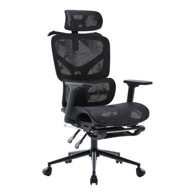 Scaun de birou directorial Vigo, Negru, 52x70x124 cm