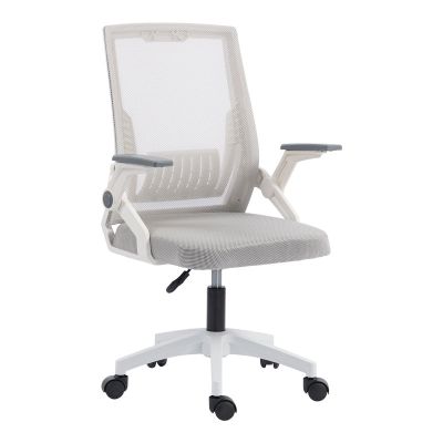 Scaun de birou Penza, Alb - Gri, 48x58x102 cm