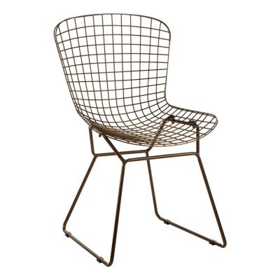 Scaun de dining bronz din metal District – Premier Housewares