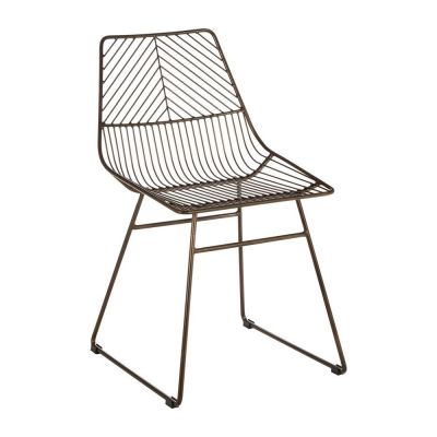 Scaun de dining bronz din metal District – Premier Housewares