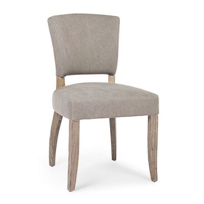 Scaun de dining gri tapițat Maratriz – Bizzotto