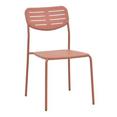 Scaun de exterior Stackable, Teracotă, 52x46x83 cm