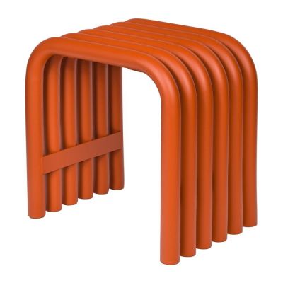 Scaun de grădină portocaliu din metal Nokk – noo.ma