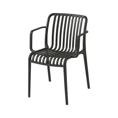 Scaun din polipropilenă pentru exterior Black
