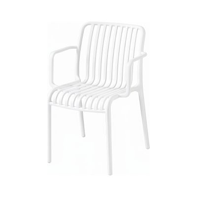 Scaun din polipropilenă pentru exterior White
