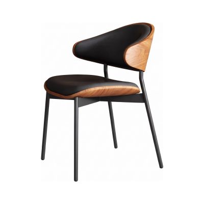 Scaun dining Luna Wood Black