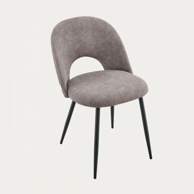Scaun Trivio, Homla, 57x49x78 cm, metal/poliester, gri