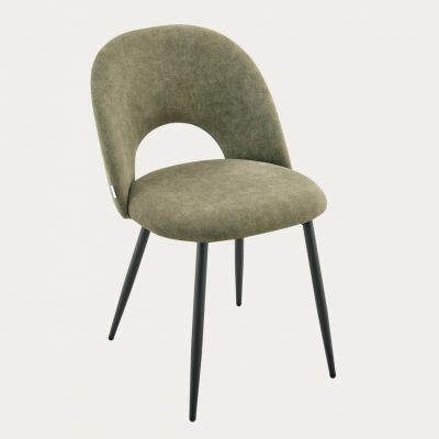 Scaun Trivio, Homla, 57x49x78 cm, metal/poliester, verde