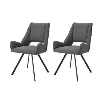 Set De Scaune din textil, antracit
