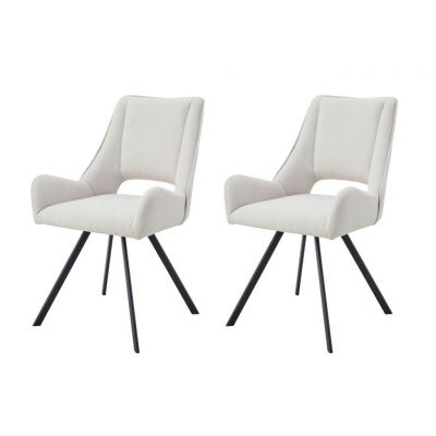 Set De Scaune din textil, crem
