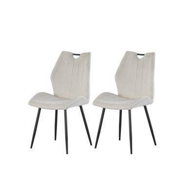 Set De Scaune din textil, crem