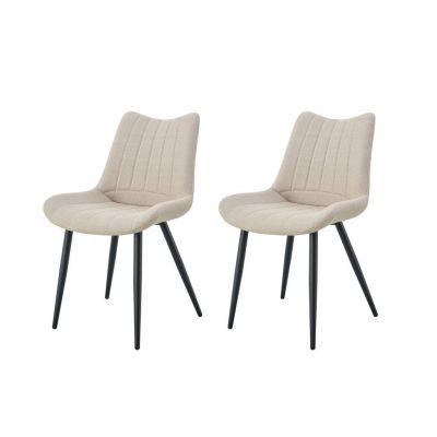 Set De Scaune din textil, crem