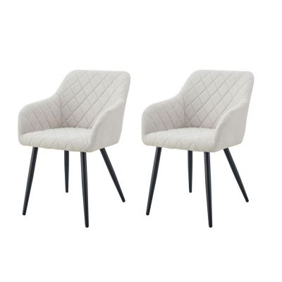 Set De Scaune din textil, crem