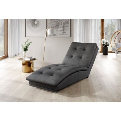 Sezlong living ELTAP, DOR-04FL, Doro, 170x85x95 cm, poliester, gri inchis