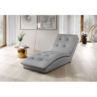 Sezlong living ELTAP, DOR-04SO, Doro, 170x85x95 cm, poliester, gri deschis