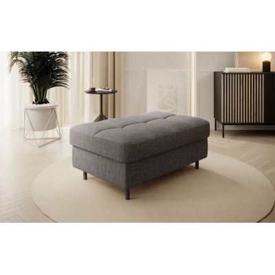 Taburet cu spatiu pentru depozitare ELTAP, GOM-06MAN, Gomsi, 104x72x45 cm, lemn/poliester, gri inchis