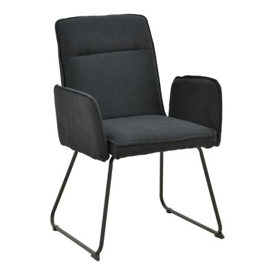 Fotoliu Essential tesatura, neagra, 56x59x89 cm - Negru