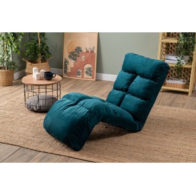 Fotoliu extensibil, Atelier del Sofa, 859FTN2349, Metal, Verde petrol