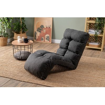 Fotoliu extensibil, Atelier del Sofa, 859FTN2352, Metal, Gri inchis