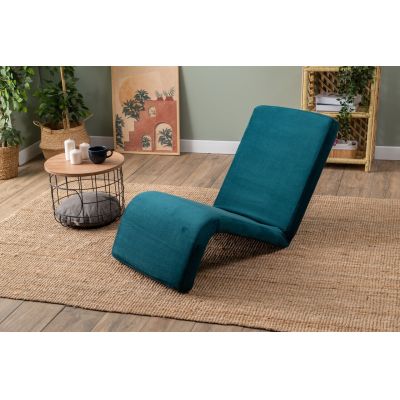 Fotoliu extensibil, Atelier del Sofa, 859FTN2359, Metal, Verde petrol