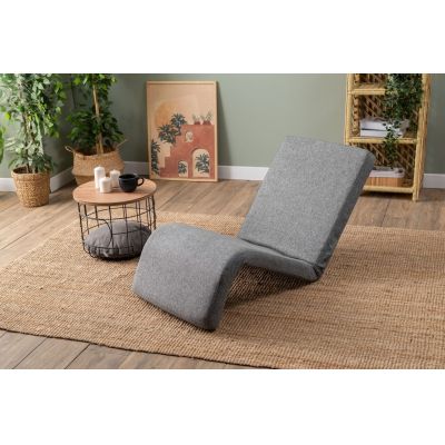 Fotoliu extensibil, Atelier del Sofa, 859FTN2360, Metal, Gri deschis