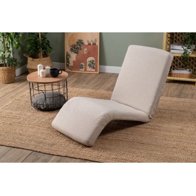 Fotoliu extensibil, Atelier del Sofa, 859FTN2361, Metal, Crem