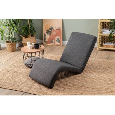 Fotoliu extensibil, Atelier del Sofa, 859FTN2362, Metal, Gri inchis