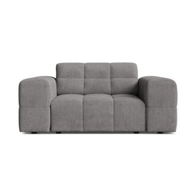 Fotoliu gri cu tapițerie din chenille Chicago – Cosmopolitan Design