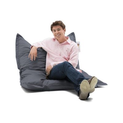 Fotoliu Puf Gradina, Bean Bag, Ferndale, Textil impermeabil, 100x100x20 cm - Gri