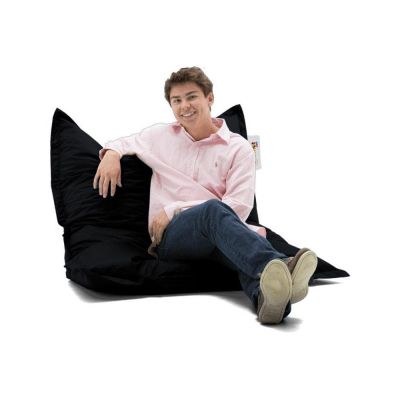 Fotoliu Puf Gradina, Bean Bag, Ferndale, Textil impermeabil, 100x100x20 cm - Negru