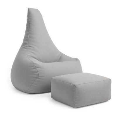 Fotoliu puf pentru copii gri deschis Outzy – Meowbaby