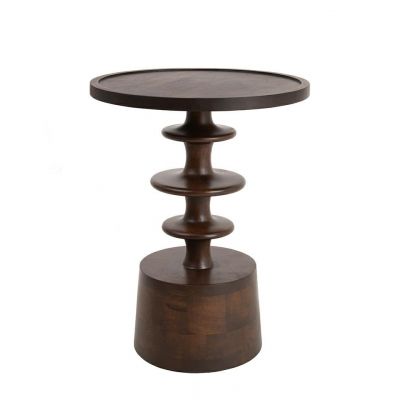 Masuta de cafea BARESA Ø45 x 58 CM - Maro