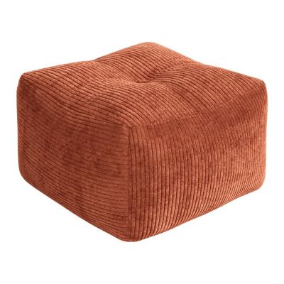 Puf teracotă cu tapițerie din catifea reiată Buddy – Karup