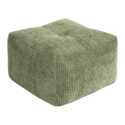 Puf verde cu tapițerie din catifea reiată Buddy – Karup