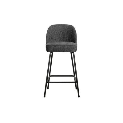 Scaun de bar albastru deschis din catifea (înălțime șezut 64 cm) Vogue – WOOOD