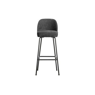 Scaun de bar albastru deschis din catifea (înălțime șezut 79 cm) Vogue – WOOOD