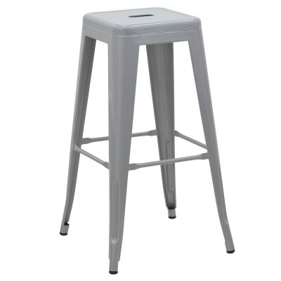 Scaun de bar Utopia metal 42x42x76cm - Gri