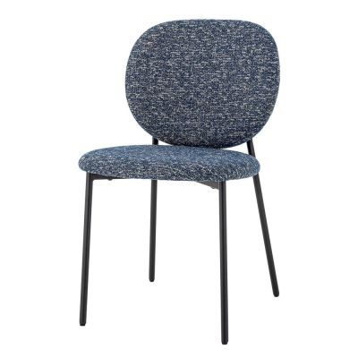 Scaun de dining albastru din material textil Percey – Bloomingville
